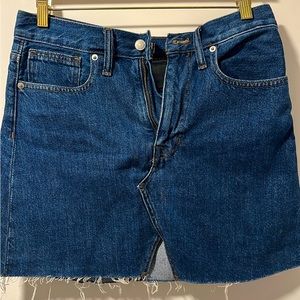 Madewell Rigid Denim A-Line Skirt